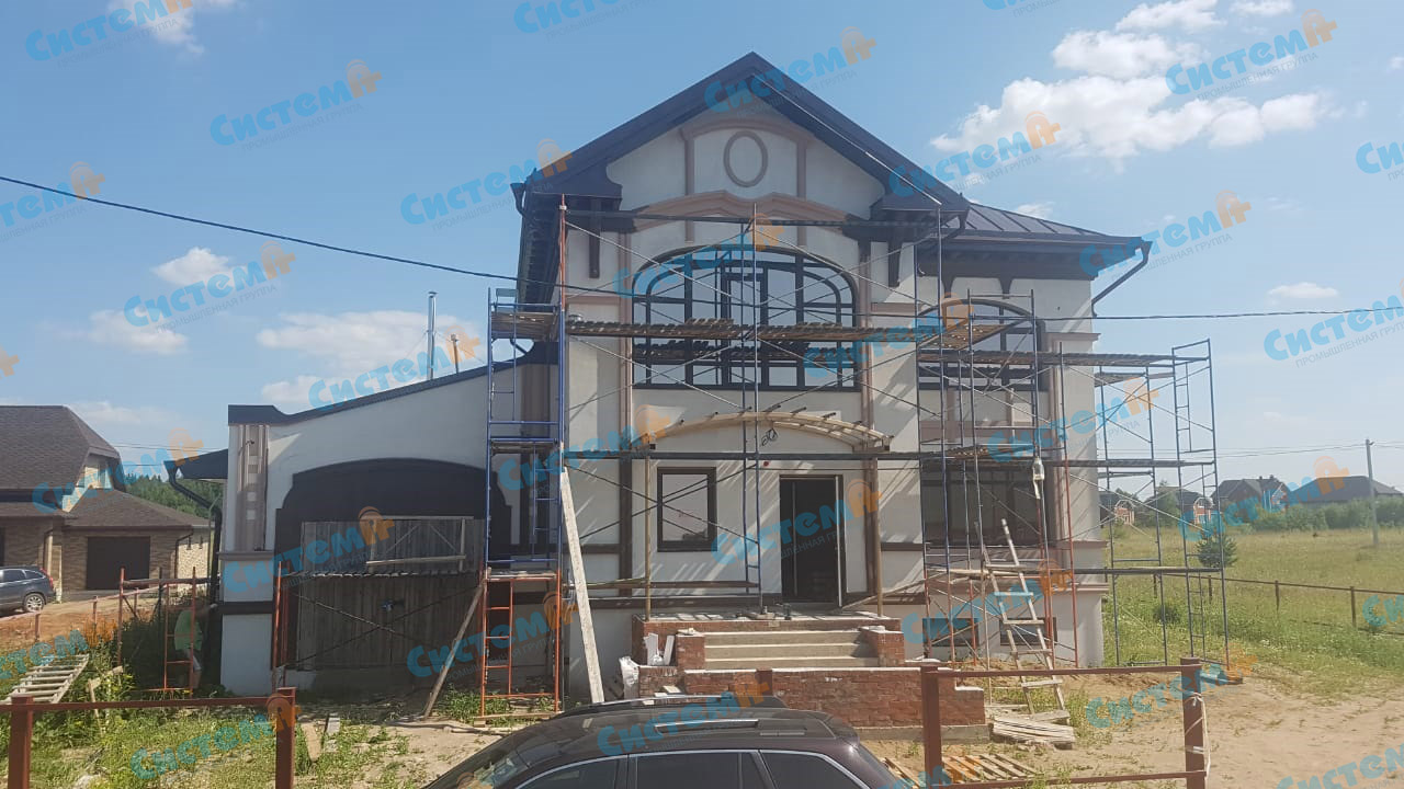 Оформление фасада частного дома Оформление фасада частного дома