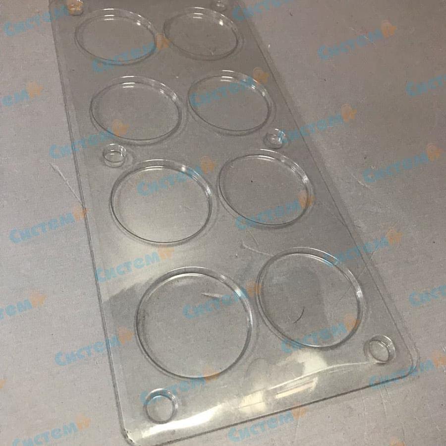 Прозрачный пластиковый ложемент на заказ Прозрачный пластиковый ложемент на заказ