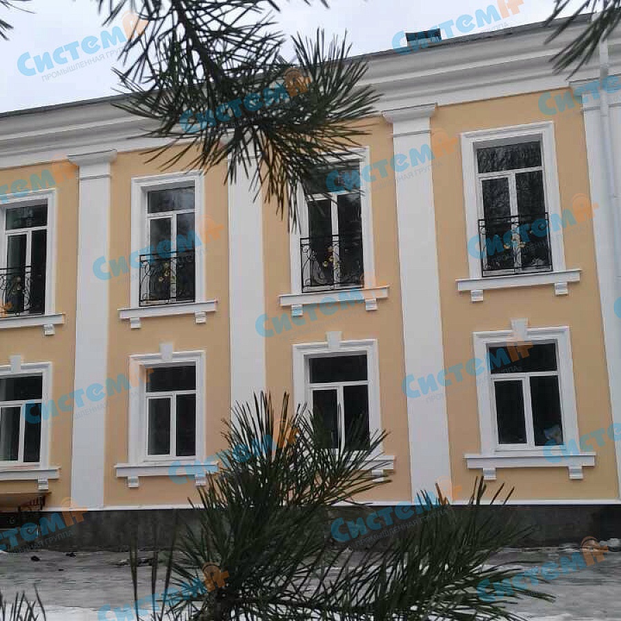 Производство пилястр из пенополистирола с покрытием для украшения фасада здания Производство пилястр из пенополистирола с покрытием для украшения фасада здания